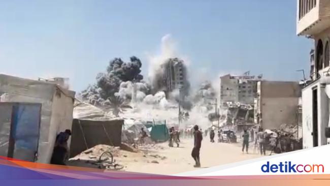 Militer Israel Serang Kembali Gedung Pencakar Langit di Gaza