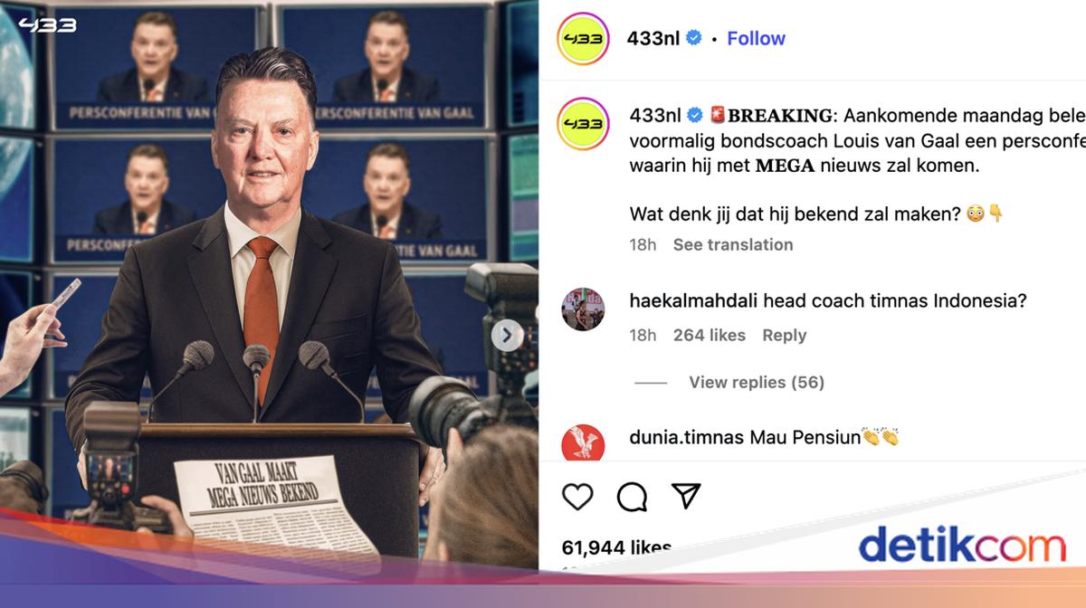 Spekulasi Louis Van Gaal Melatih Timnas Indonesia Makin Menguat
